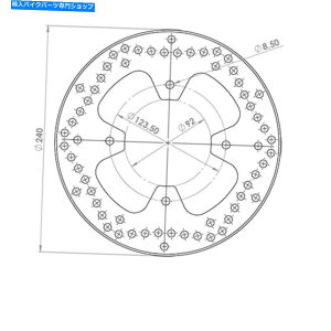 Brake Disc Rotors �X�N�[�^�[�̃u���[�L�f�B�X�N���ANG�u���[�L���}�n300�o�[�W����2003?2006 Brake Disc Rear NG Brakes for Scooter Yamaha 300 Versity 2003 To 2006�y���s�A���i�z