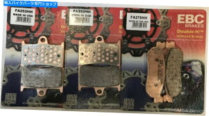 Brake Pads EBCČtgƃAfBXNu[Lpbh̓}nYZF R1i2002N2003NɓKj EBC Sintered FRONT and REAR Disc Brake Pads Fits YAMAHA YZF R1 (2002 to 2003)