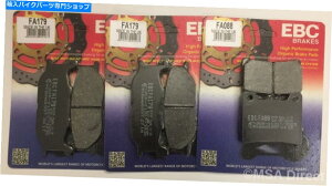 Brake Pads }nXJ900̉IpEBCI[KjbNtgуAfBXNu[Lpbhi3Zbgj EBC Organic FRONT and REAR Disc Brake Pads (3 Sets) For YAMAHA XJ900 S DIVERSION