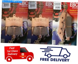 Brake Pads BMW K 1600 GT / K1600 2011-2020 EBC�Č��t�����g�ƃ��A�u���[�L�p�b�hx3 BMW K 1600 GT / K1600 2011 - 2020 EBC Sintered FRONT and REAR Brake Pads X3�y���s�A���i�z