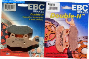 Brake Pads EBC FA228HHFA197HHtgAu[LpbhZbgtBbg2008IJTLKLR650 EBC FA228HH & FA197HH front & rear brake pad set fits 2008-on Kawasaki KLR650