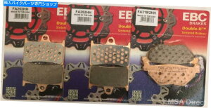 Brake Pads EBCČtgƃAfBXNu[Lpbh̓}nXV1700i2003N2005NjɓK܂ EBC Sintered FRONT and REAR Disc Brake Pads Fits YAMAHA XV1700 (2003 to 2005)
