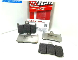 Brake Pads �t�����g�u���[�L�p�b�h�u�����{�J�[�{���Z���~�b�N���[�V���O�g���C�A���t�f�C�g�i675 2007 Front Brake Pads Brembo Carbon Ceramic Racing Triumph Daytona 675 2007�y���s�A���i�z