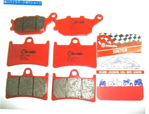 Brake Pads Lbgu[Lpbh}nYZF 600 R6 2008p̃u{bhtg+A Kit Brake Pads Brembo Red Front+Rear for Yamaha YZF 600 R6 2008