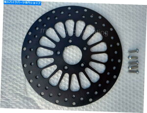 Brake Disc Rotors DNAubN11.5 "X[p[X|[Ntg[^[00-up harley\tgAC_CiX|[cXeX{g DNA Black 11.5" Super Spoke Front Rotor 00-up Harley Softail Dyna Sportste Bolts