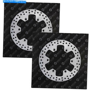 Brake Disc Rotors G~l[^[250 250HS 41080-1106-CM 2pbNp̃jb`tgu[L[^[ NICHE Front Brake Rotor For Kawasaki Eliminator 250 250HS 41080-1106-CM 2 Pack