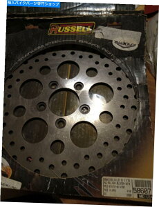 Brake Disc Rotors Russell R47001 5VbgTedグtg[^[FX Softail 81-Up Nos Midusa 58607 russell r47001 5 shot satin finish front rotor fx softail 81-up NOS MIDUSA 58607