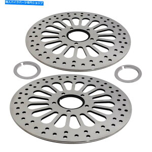 Brake Disc Rotors �n�[���[�X�|�[�c�X�^�[00-15�p�̃X�e�����X�X�`�[���t�����g�u���[�L���[�^�[�f�B�X�N�Z�b�g11.5  Stainless Steel Front Brake Rotor Disk Set 11.5 for Harley Sportster 00-15�y���s�A���i�z