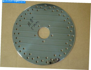 Brake Disc Rotors �n�[���[11.8 �t�����g�|���b�V���u���[�L���[�^�[�u�����N2 1/4�Z���^�[5mm�X�e�����X�| HARLEY 11.8 FRONT POLISHED BRAKE ROTOR BLANK 2 1/4 CENTER 5mm STAINLESS STEEL�y���s�A���i�z