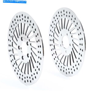 Brake Disc Rotors 11.8 "n[[c[OGNgOChɃtBbgtgEu[L[^[08-22 11.8" Front Left & Right Brake Rotor Fit For Harley Touring Electra Glide 08-22