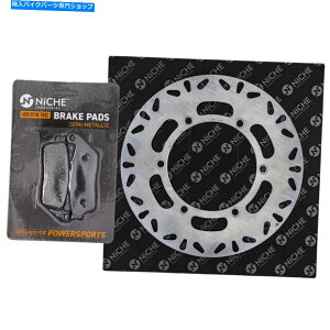 Brake Disc Rotors �z���_�̃j�b�`�t�����g�E�u���[�L���[�^�[�p�b�h�L�b�g06455-MJE-D02�Z�~���^���b�N NICHE Front Right Brake Rotor Pad Kit For Honda 06455-MJE-D02 Semi Metallic�y���s�A���i�z