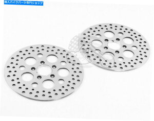 Brake Disc Rotors Chrome 11.5 "XeX|tgAfBXNfBXNu[L[^[[^[Zbgn[[ Chrome 11.5" Stainless Steel Front Rear Disc Disk Brake Rotors Rotor Set Harley