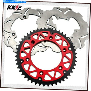 Brake Disc Rotors KKE RED 49TXvPbgtg260mmA240mmfBXNz_CRF250R CRF450R 15-21 KKE Red 49T Sprocket Front 260mm Rear 240mm Disc for Honda CRF250R CRF450R 15-21