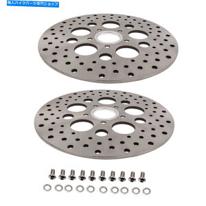 Brake Disc Rotors 2x 11.5 "XeX|Au[L[^[fBXNfBXN6n[[_rbh\ 2x 11.5" Stainless Steel Rear Brake Rotor Disc Disk 6 Holes For Harley-Davidson