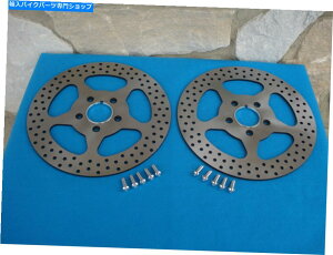 Brake Disc Rotors 11 1/2 "harleys for harleys for free bolts for harleys for Harleys for Harley 11 1/2" STAR SATIN FRONT BRAKE ROTOR PAIR FOR HARLEYS 1984-UP WITH FREE BOLTS