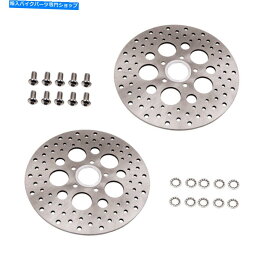 Brake Disc Rotors 2PCS 11.5 "ハーレースポーツスター用のリアブレーキローターディスクディスクステンレス鋼 2Pcs 11.5" Rear Brake Rotor Disk Disc Stainless Steel For Harley Sportster