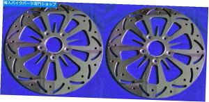 Brake Disc Rotors ˂ꂽŉt11.8u[LfBXN[^[tgn[[GNgOCh[hLOXg[g TWISTED VENOM 11.8 BRAKE DISC ROTORS FRONT HARLEY ELECTRA GLIDE ROAD KING STREET