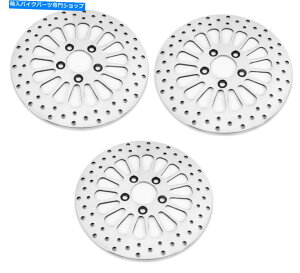 Brake Disc Rotors DNAꂽX[p[X[p[X[p[tgA11.5fBXN[^[n[[c[O00-07 DNA Polished Super Spoke Dual Front & Rear 11.5 Disc Rotors Harley Touring 00-07