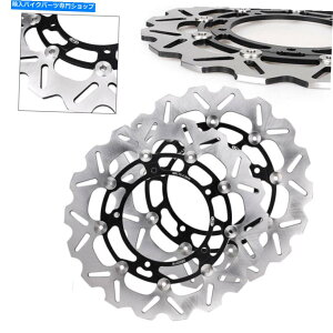 Brake Disc Rotors }nYZF R6 2005-2015YZF R1 2007-2011Ƀtgu[LfBXN[^[ubNtBbg Front Brake Disc Rotors Black Fit for Yamaha YZF R6 2005-2015 & YZF R1 2007-2011