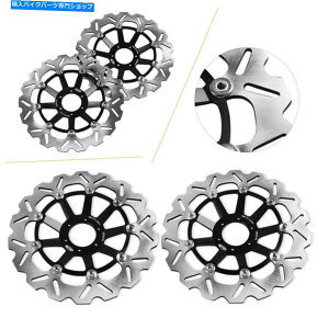 Brake Disc Rotors �y�A�X�e�����X�X�`�[���t�����g�u���[�L�f�B�X�N���[�^�[�z���_CBR1100XX 1997-1998 Pair Stainless Steel Front Brake Disc Rotors For Honda CBR1100XX 1997-1998