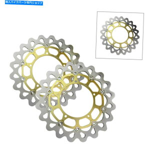 Brake Disc Rotors 1�y�A�t�����g�u���[�L�f�B�X�N���[�^�[�t�B�b�g 1 Pair Front Brake Disc Rotors Fit Yamaha FZ1 FAZER ABS YZF R1 R1M V MAX 04-15�y���s�A���i�z