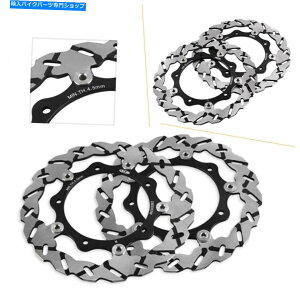 Brake Disc Rotors }nx-max yp r abs 125 250 xp t-max abs 500̃ubNtgu[LfBXN[^[ Black Front Brake Disc Rotors For Yamaha X-MAX YP R ABS 125 250 XP T-MAX ABS 500