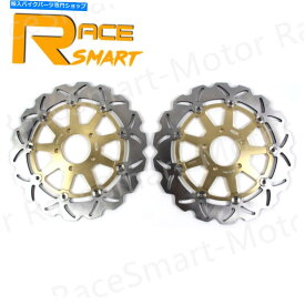 Brake Disc Rotors スズキGSXR1000 2000 2001 GSX1400 2002-2007フロントブレーキディスクローターゴールド For Suzuki GSXR1000 2000 2001 GSX1400 2002 - 2007 Front Brake Discs Rotors Gold