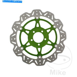 Brake Disc Rotors EBC�t�����g�u���[�L�f�B�X�NVEE���[�^�[�O���[�����ZX-7R 750 P NINJA 1998 EBC Front Brake Disc Vee Rotor Green Kawasaki ZX-7R 750 P Ninja 1998