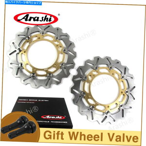 Brake Disc Rotors ���}�nYZF R6 2003-2004 R6 YZFR6 YZF-R6 GOLD�p�̃A���V�t�����g�u���[�L�f�B�X�N���[�^�[ Arashi Front Brake Disc Rotors For YAMAHA YZF R6 2003-2004 R6 YZFR6 YZF-R6 Gold�y���s�A���i�z