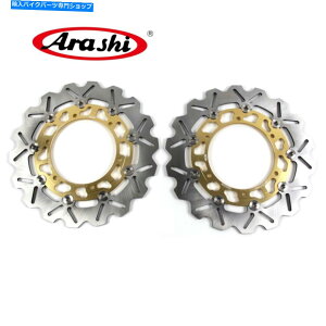 Brake Disc Rotors }nYZF R6 1999-2002 YZF R 6 YZF-R-6S[hp̃AVtgu[LfBXN[^[ Arashi Front Brake Disc Rotors For Yamaha YZF R6 1999-2002 YZF R 6 YZF-R-6 Gold