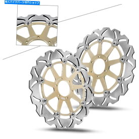 Brake Disc Rotors フロントブレーキディスクローターフィットドゥカティモンスター620 02-05/モンスター400 2001-2006ゴールド Front Brake Disc Rotors Fit DUCATI MONSTER 620 02-05/MONSTER 400 2001-2006 Gold