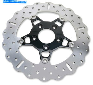 Brake Disc Rotors EBC 5ボタンフローターコンターワイドバンドブレーキローターFSD012CBLK EBC 5 Button Floater Contour Wide Band Brake Rotor FSD012CBLK