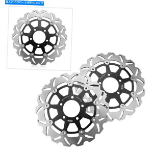 Brake Disc Rotors XYLGSXR750R 2004 2005̃oCNt[eBOtgu[LfBXN[^[yA Pair Motorcycle Floating Front Brake Disc Rotors For Suzuki GSXR750R 2004 2005