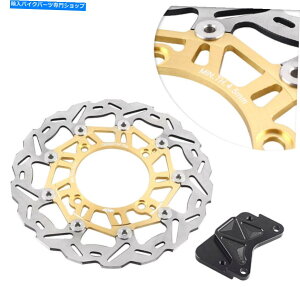 Brake Disc Rotors �t�����g�u���[�L�f�B�X�N�X�`�[�����[�^�[���[�^�[���[�^�[�X�`�[���z���_�t�H�[�U250 2000-2007�S�[���hUS Front Brake Disc Steel Rotor Motor Steel For Honda FORZA 250 2000-2007 Gold US�y���s�A��