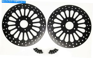 Brake Disc Rotors ubNX[p[X[p[fAtg11.5u[LfBXNu[L[^[n[[c[O00-07 Black Super Spoke Dual Front 11.5 Brake Disc Brake Rotor Harley Touring 00-07