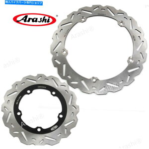 Brake Disc Rotors Honda NC700X NC-700-X 2012-2017 2013 2014�p�̃A���V�t�����g���A�u���[�L���[�^�[ Arashi Front Rear Brake Rotors For Honda NC700X NC-700-X 2012 - 2017 2013 2014�y���s�A���i�z