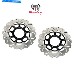 Brake Disc Rotors �z���_CBR�̐V����2�t�����g�u���[�L�f�B�X�N���[�^�[1000 RR 2008-2016�E�F�[�u���[�^�[ New 2 Front Brake Disc Rotors For Honda CBR 1000 RR 2008-2016 Wave Rotors�y���s�A���i�z