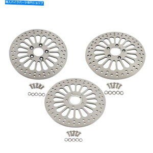 Brake Disc Rotors 11.5 "u[L[^[2PCStg1PCSAX[p[X|[Nn[[cA[_CiSS 11.5" Brake Rotors 2pcs Front & 1pcs Rear Super Spoke SS For Harley Touring Dyna