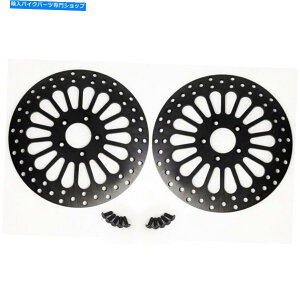 Brake Disc Rotors ubNX[p[X[p[fAtg11.5u[LfBXNu[L[^[n[[c[O00-07 Black Super Spoke Dual Front 11.5 Brake Disc Brake Rotor Harley Touring 00-07