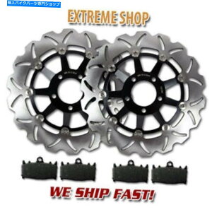 Brake Disc Rotors �X�Y�L�p�̃t�����g�u���[�L���[�^�[+�p�b�hGSF400 S/V Bandit�iGK7AA�j�i1995-1997�jGSX400 92 Front Brake Rotor+Pads for Suzuki GSF400 S/V Bandit (GK7AA)(1995-1997) GSX400 92