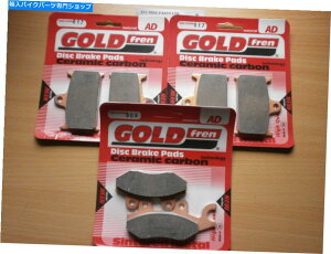 Brake Pads Triumph FrontLear Brake Pads 955i Sprint Rs 1999-2001 Goldfreni955i stł͂Ȃj TRIUMPH FRONT & REAR BRAKE PADS 955i SPRINT RS 1999-2001 GOLDFREN (NOT 955i ST)