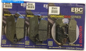 Brake Pads EBCフロントおよびリアディスクブレーキパッド（3セット）はスズキAN650バーグマン /スカイウェーブに適合します EBC FRONT and REAR Disc Brake Pads (3 Sets) Fits SUZUKI AN650 BURGMAN / SKYWAVE