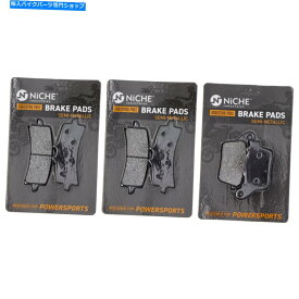 Brake Pads スズキGSXR600 GSXR750カワサキコンプリートセミメタリック用のニッチブレーキパッドセット NICHE Brake Pad Set for Suzuki GSXR600 GSXR750 Kawasaki Complete Semi-Metallic