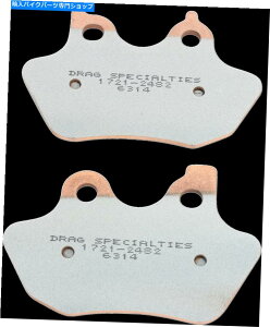 Brake Pads hbOXyVeBtg/Av~AČu[Lpbh-1721-2482 Drag Specialties Front/Rear Premium Sintered Metal Brake Pads - 1721-2482
