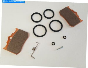 Brake Pads �r�b�O�h�b�O���[�^�[�T�C�N���t�����g�L�����p�[�č\�z�}�X�^�[�L�b�g�i�u���[�L�p�b�hw/�u���[�L�p�b�h�j2004-11 Big Dog Motorcycles Front Caliper Rebuild Master Kit (w/ Brake Pads) 2004-11�y���s�A