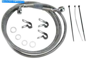 Hoses DSґgu[LCLbgtg+10 "n[[fCrbh\we[W\tgA/t@bg{[C DS Braided Brake Line Kit Front +10" Harley Davidson Heritage Softail/FatBoy