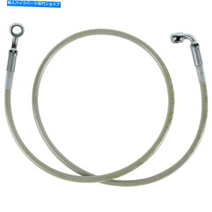 Hoses hbOXyVeBtgu[LCNAR[eBOXeX|| 640311 Drag Specialties Front Brake Line Clear-Coated Stainless Steel | 640311