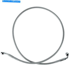 Hoses hbOXyVeBtgu[LCNAR[eBOXeX|| 640112 Drag Specialties Front Brake Line Clear-Coated Stainless Steel | 640112