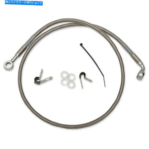 Hoses hbOXyVeBtgu[LCNAR[eBOXeX|| 660313 Drag Specialties Front Brake Line Clear-Coated Stainless Steel | 660313