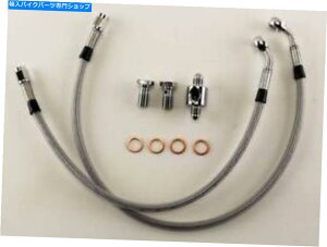 Hoses FXST/C/B/S/SB̃XeXґgJX^Au[LCLbg87-99㔼 Stainless Braided Custom Rear Brake Line Kit For FXST/C/B/S/SB Late 87-99